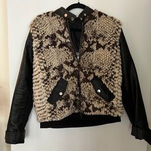 Fur/ leather jacket
